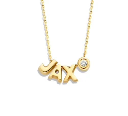 Capital Necklace 1 Diamond & 3 Capitals