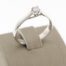 14 k wit gouden solitairring met 0.12 ct briljant