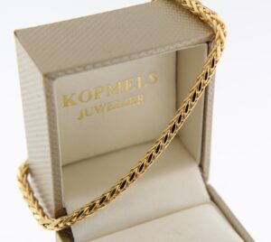 14 k gouden armband vossenstaart schakel