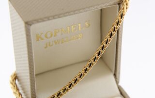 14 k gouden armband vossenstaart schakel