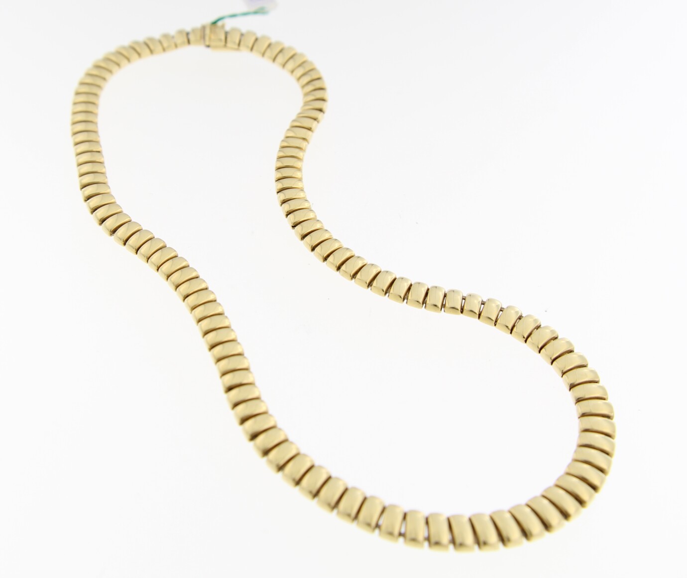 14 k staafjes collier