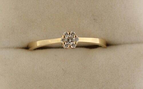 Gouden briljant ring