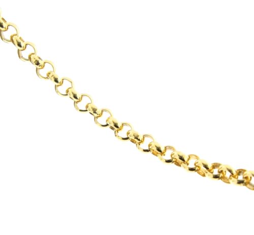 14 karaat geelgouden jasseron armband, 19 cm