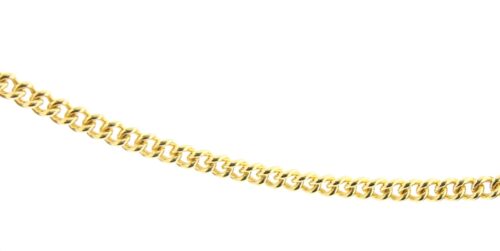 14 karaat geelgouden gourmet armband, 19 cm