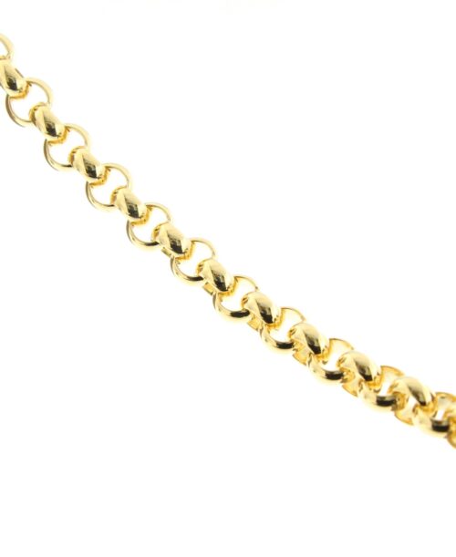 14 karaat geelgouden jasseron armband, 19 cm