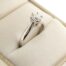 PRE OWNED Witgouden solitairring 0.50 ct SI