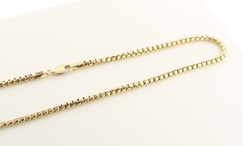Fjori, 14 karaat geelgouden venetiaans collier, 45 cm