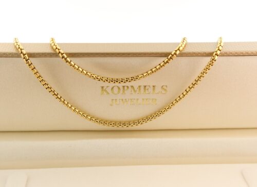 Fjori, 14 karaat geelgouden venetiaans collier, 45 cm