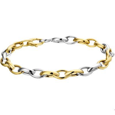 Bi Color fantasieschakel armband