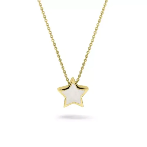 SEE YOU, MINI STAR NECKLACE 702-Y14-White