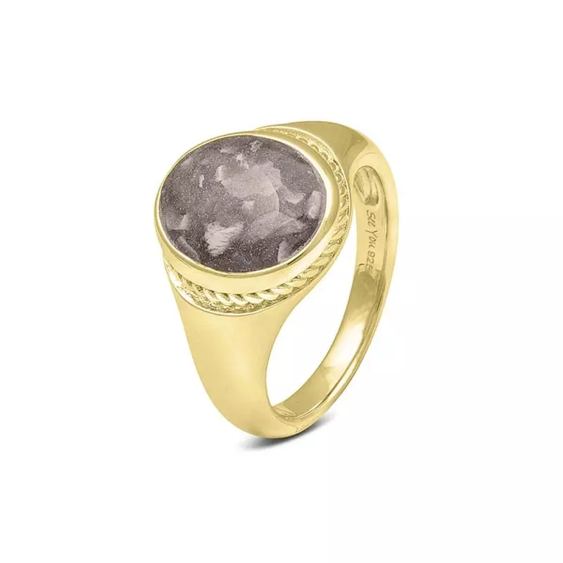 SEE YOU, TWISTED OVAL RING RG-050-Y14-Transparent