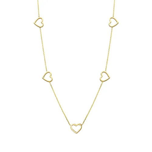 Just Franky - Iconic Heart Necklace 5 Hearts