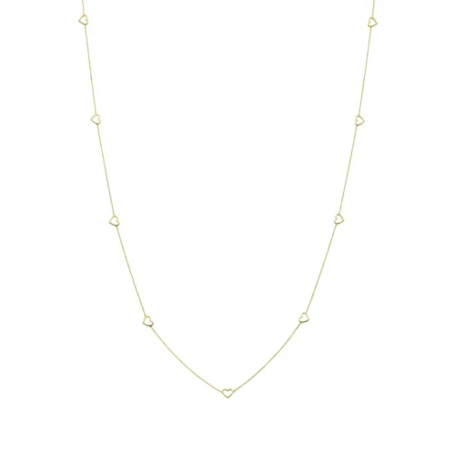 Vier de fijne momenten in het leven met onze prachtig ontworpen 14 karaat gouden Heart Necklace Long. Deze stijlvolle trendy ketting is niet zomaar een sieraad; het is een uiting van jouw unieke stijl.