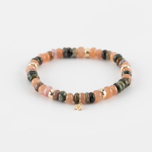 Y&G armband met tourmalijn/maansteen