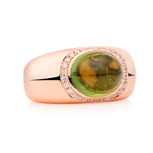 8RR4938GTCBR Bron Sushi ring groene tourmalijn en diamant Bron Boutique