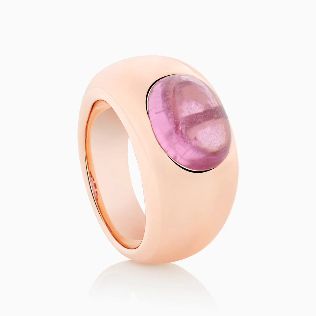 8RR4938RTC Bron Sushi ring cabochon geslepen roze toermalijn Bron Boutique