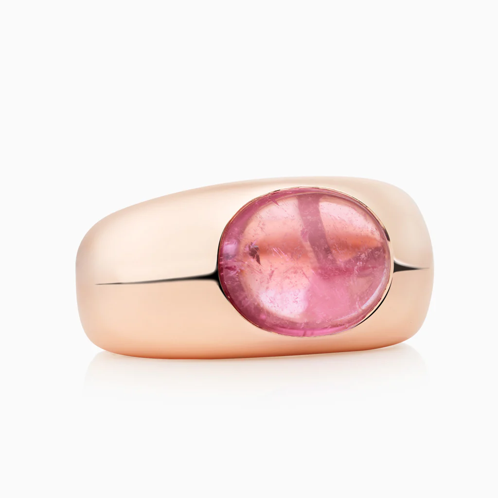 8RR4938RTC Bron Sushi ring cabochon geslepen roze toermalijn Bron Boutique