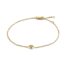 Armband geel briljant 0,03 crt. Geelgouden armband met briljant. 