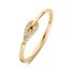 Ring geelgoud briljant 0.06 crt.Elegante geelgouden ring met fonkelende diamanten.