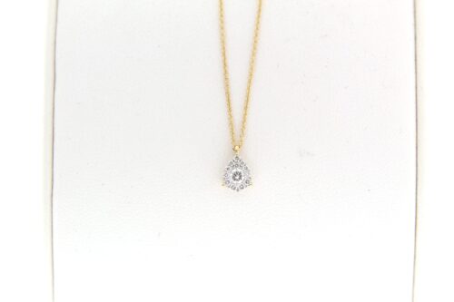 geelgouden-collier-met-briljanten-hanger, peer/pave/13-0.20ct