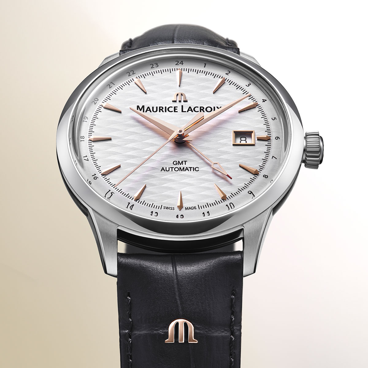 Maurice Lacroix 1975 Automatic 40mm VAGUES DU JURA GMT 756048-SS001-131-2 - Afbeelding 6