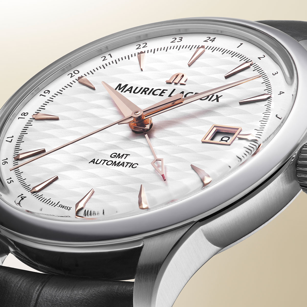 Maurice Lacroix 1975 Automatic 40mm VAGUES DU JURA GMT 756048-SS001-131-2 - Afbeelding 5