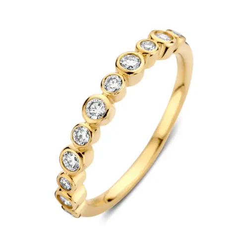 Lab diamant geelgouden ring 0.31ct, RA15540031