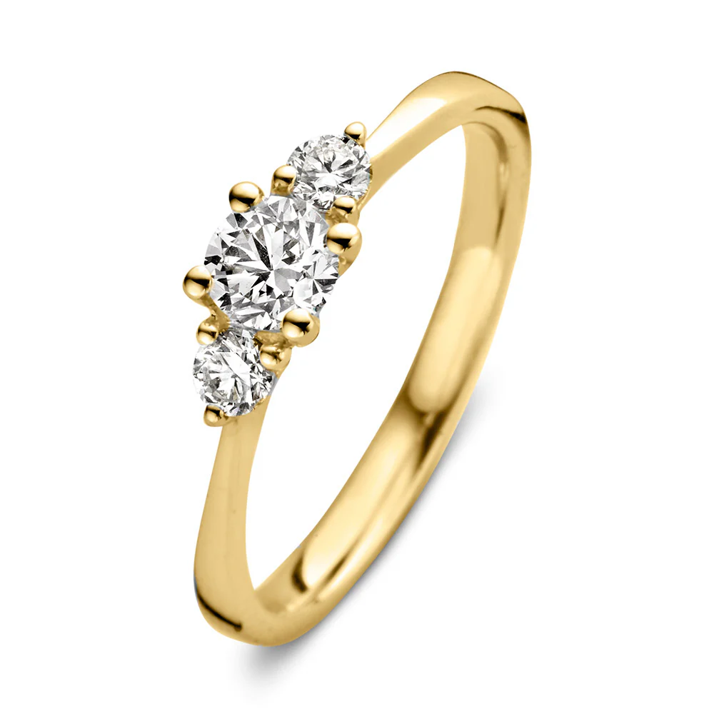 Lab diamant geelgouden ring 0.50ct, RA15600050