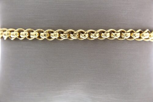 Fjory geelgouden rol schakel armband