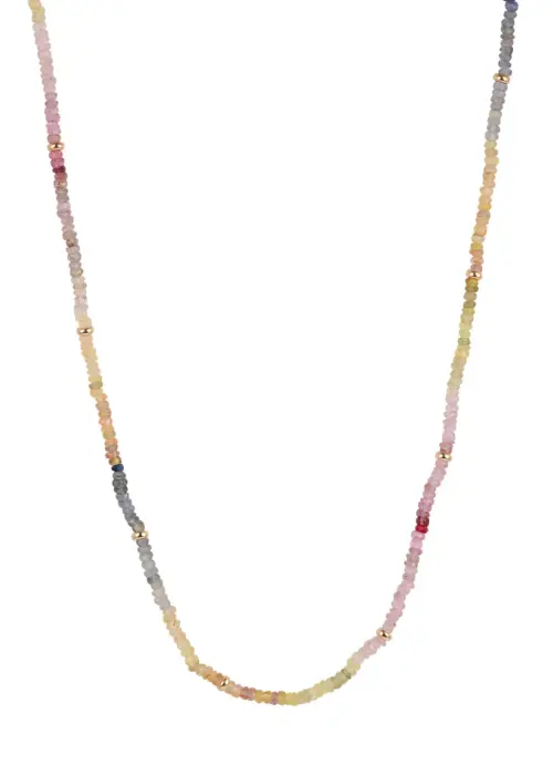 Y&G multi saffieren collier/1001