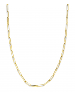 geelgouden-paperclip-collier