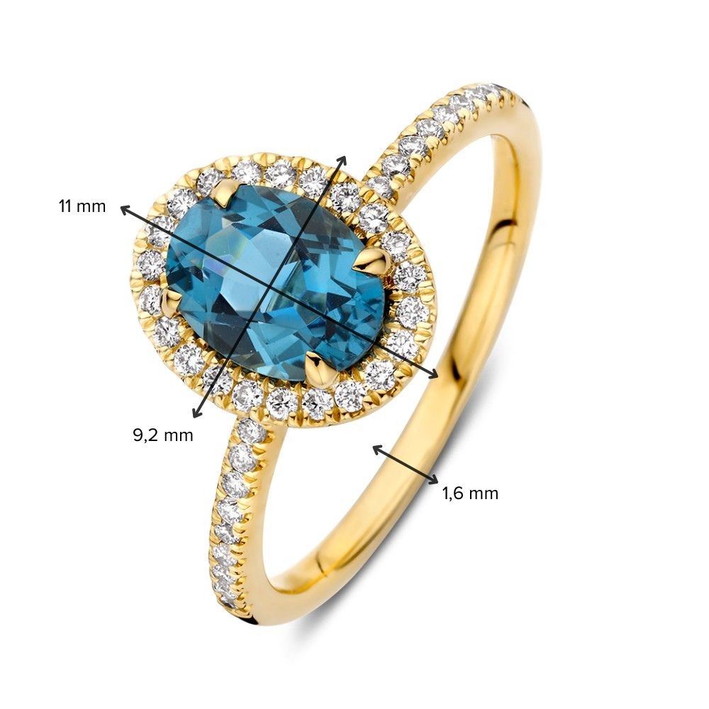 ring-geelgoud-london-blue-topaas-briljant, 123560/RG138198