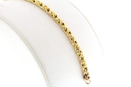 Geelgouden armband mozaïk dubbel