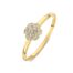 Geelgouden ring met diamant 0.16crt