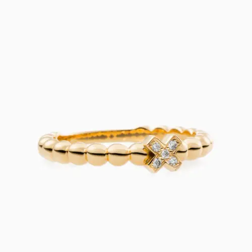 Bron Joy geelgouden ring met wit diamant
