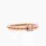 Bron rosegouden Joy ring met wit diamant