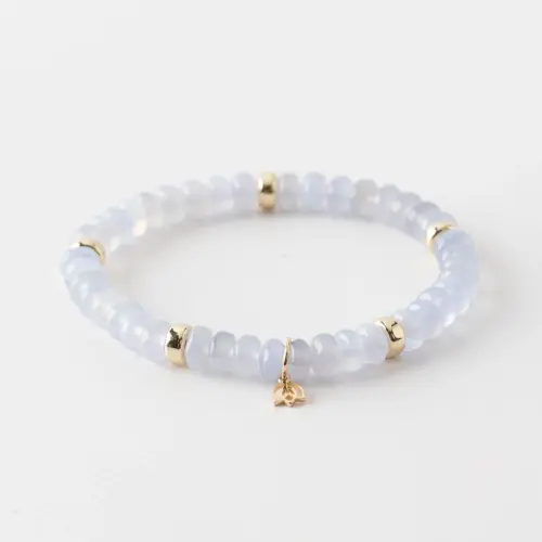 Y&G edelstenen armband Calcedoon, 7043