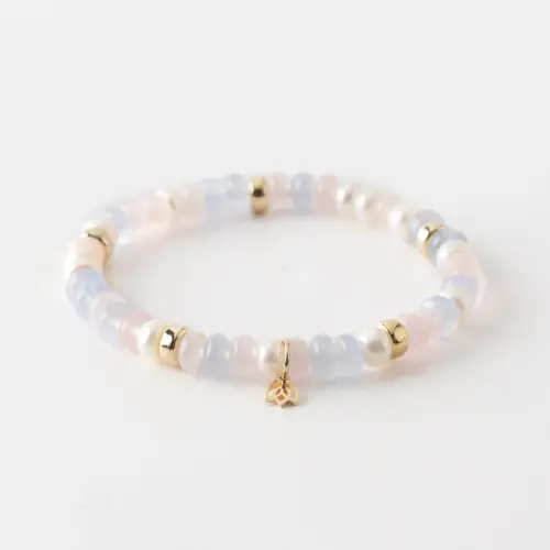 Y&G edelstenen armband Pearl Blossom, SP0069