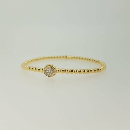 Bron geelgouden reflex armband met diamant