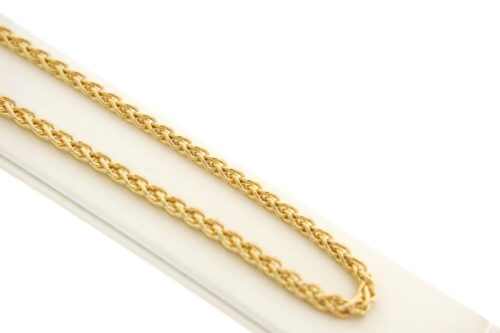 Geelgouden collier spiga schakel, 40-SPI0445