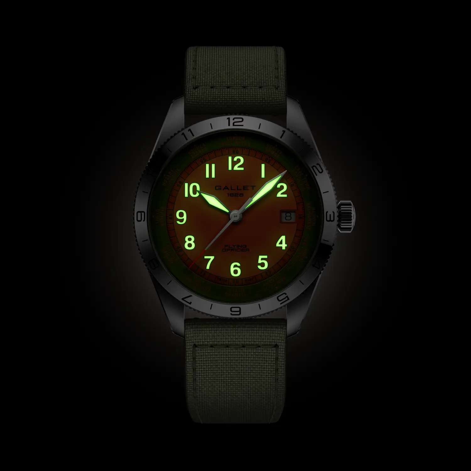 AG1701131O1W1 Gallet Flying Officer Automatic 40