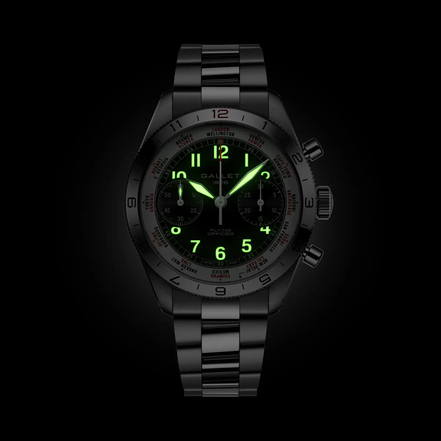 AG2301131B1A1 Gallet Flying Officer Chronograph 40