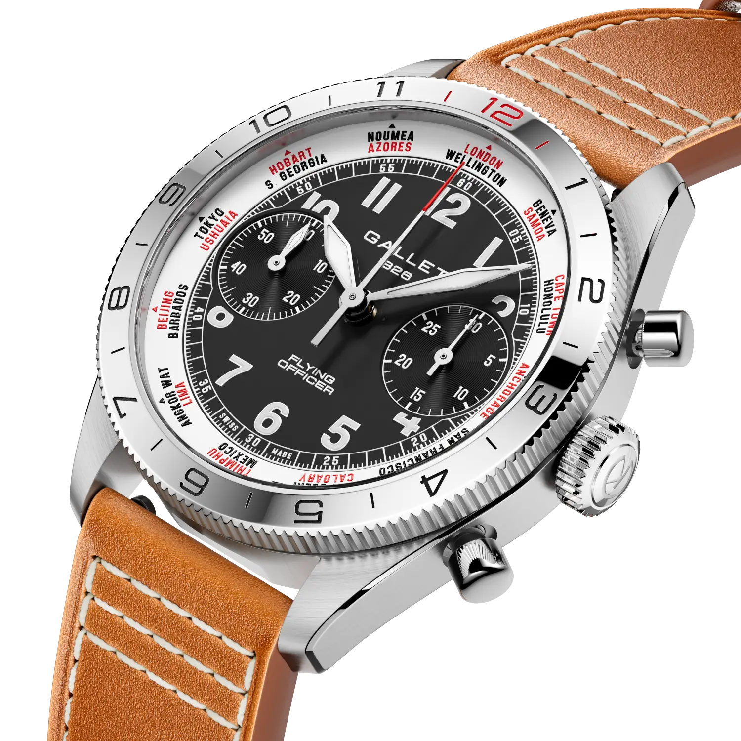 AG2301131B1X2 Gallet Flying Officer Chronograph 40