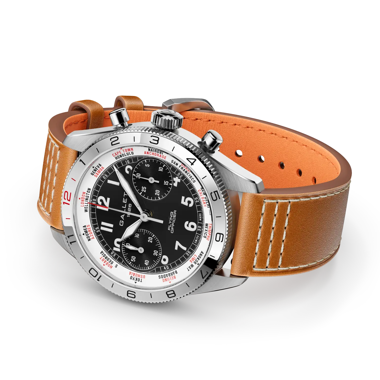 AG2301131B1X2 Gallet Flying Officer Chronograph 40
