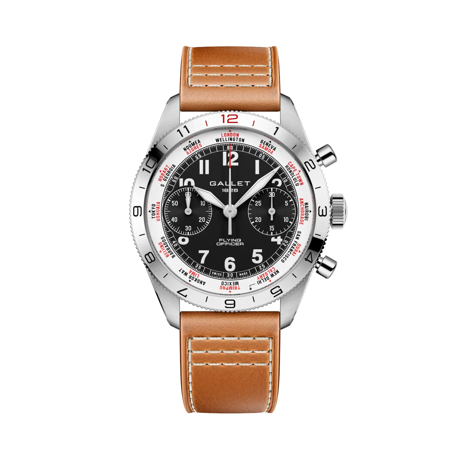 AG2301131B1X2 Gallet Flying Officer Chronograph 40
