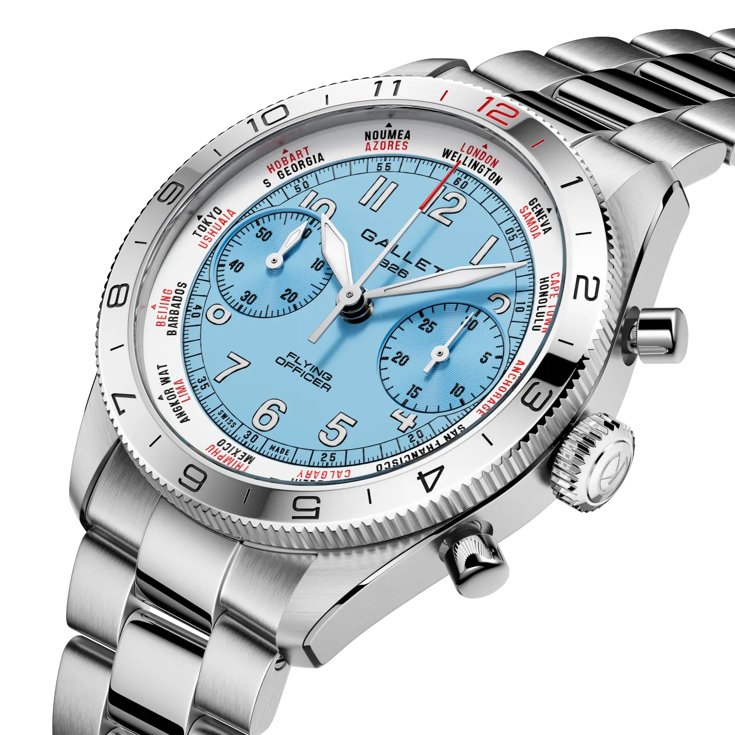 AG2301131C1A1 Gallet Flying Officer Chronograph 40
