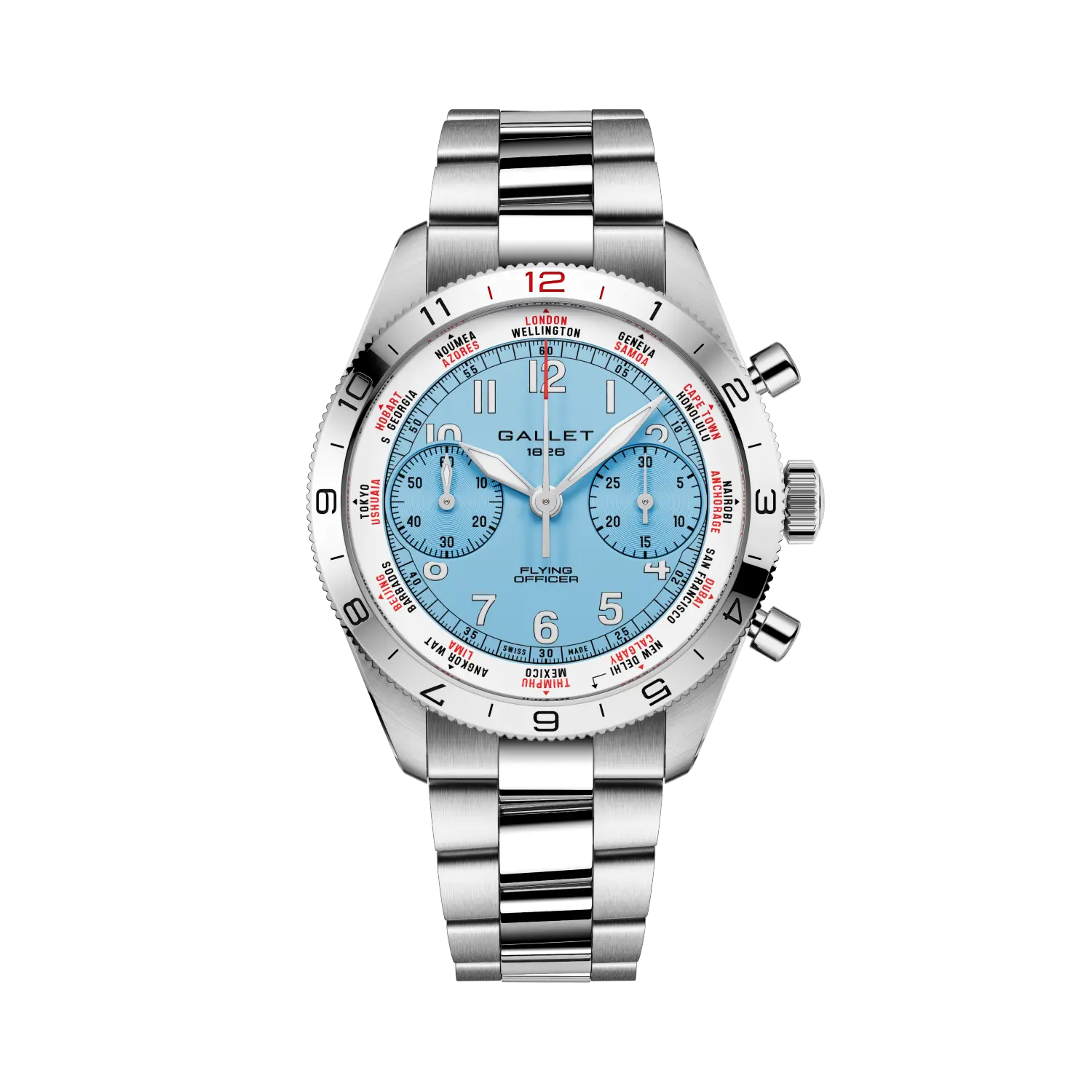 AG2301131C1A1 Gallet Flying Officer Chronograph 40
