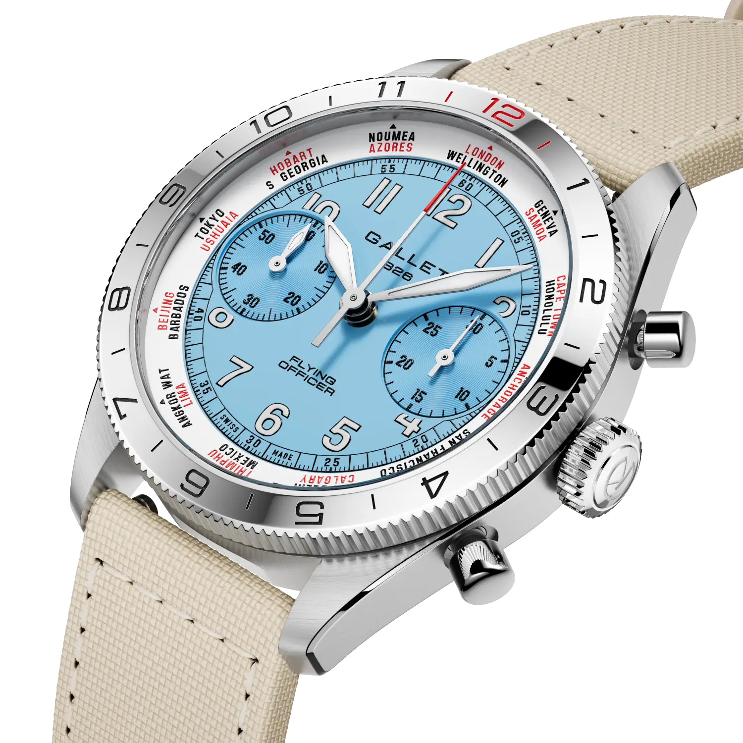 AG2301131C1W1 Gallet Flying Officer Chronograph 40
