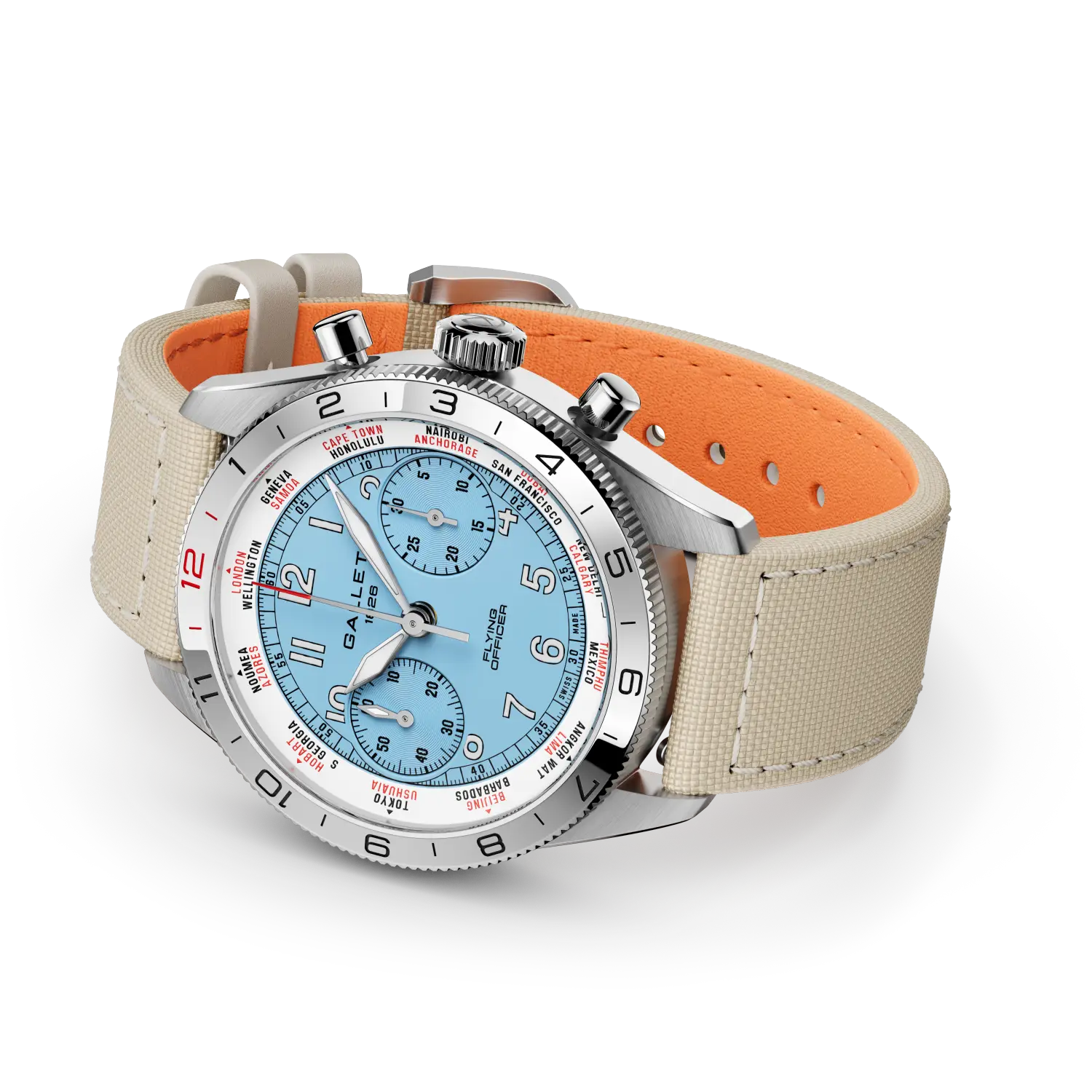 AG2301131C1W1 Gallet Flying Officer Chronograph 40