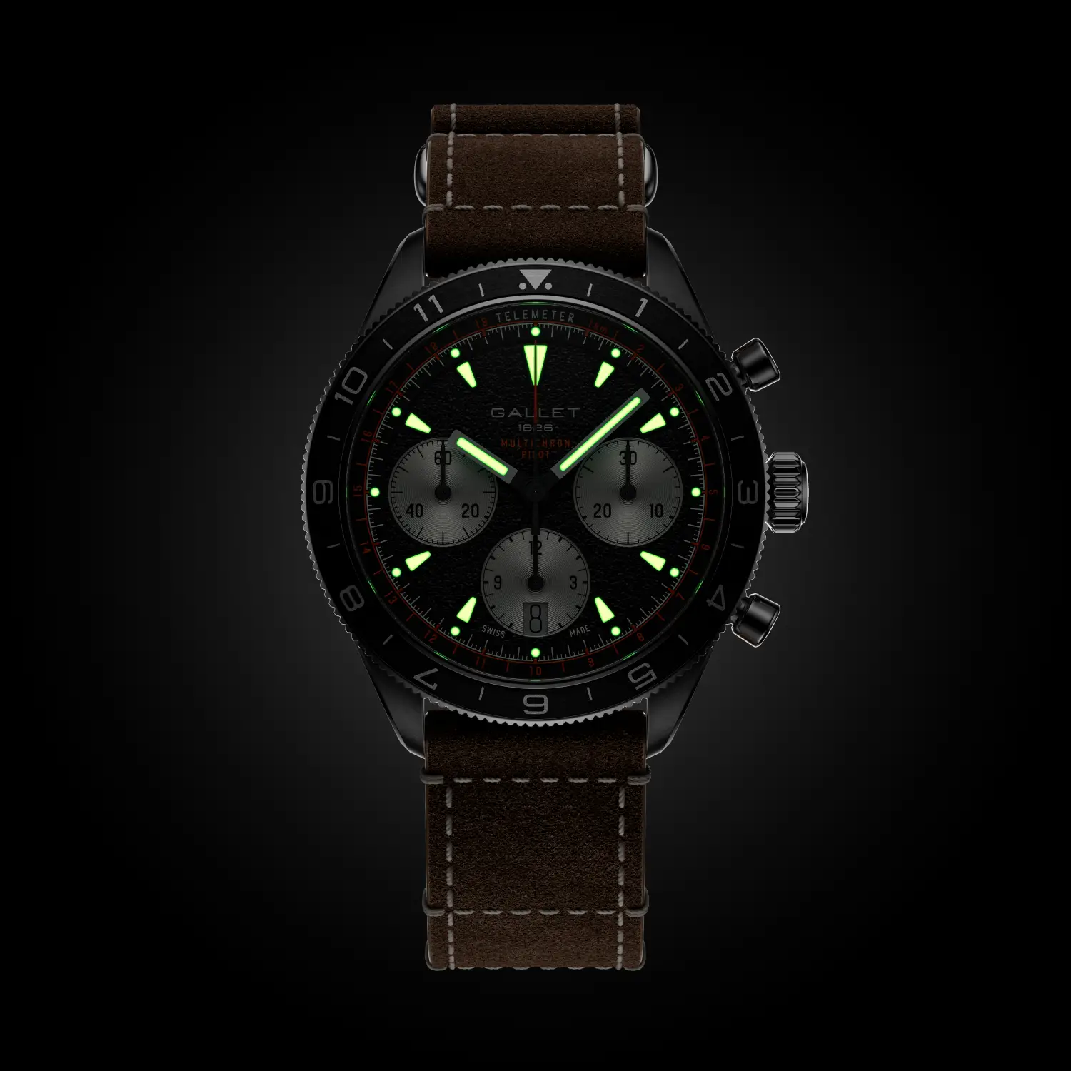 AG2303251B1W1 Gallet Multichron Pilot Chronograph 42